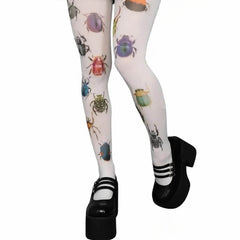 2000s bug patterned tights boogzel clothing