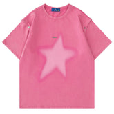 2000s star graffiti pink t-shirt boogzel clothing