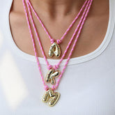 2000s bubble letter pendant necklace boogzel clothing