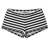 2010s style striped booty shorts boogzel clothing
