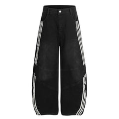 90s aesthetic side stripe jeans boogzel clothing