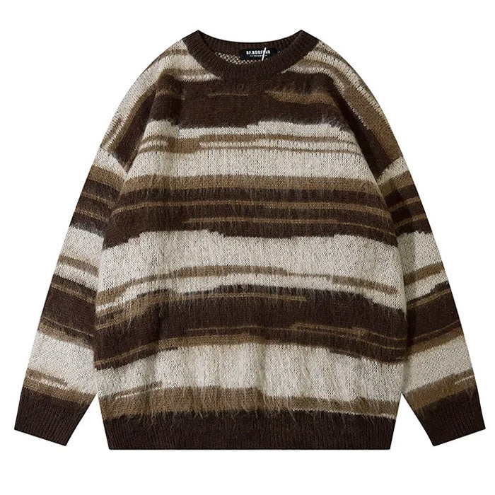 90s striped knit sweater boogzel clothing