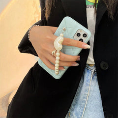 heart pearl chain iphone case boogzel apparel