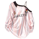 Blokette Striped Off-Shoulder Jersey boogzel clothing