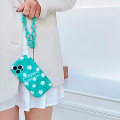 blue flower chain iphone case boogzel apparel