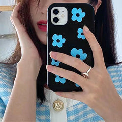 blue flower iphone case boogzel apparel