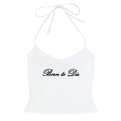 Born-to-Die-Y2K-Halter-Top