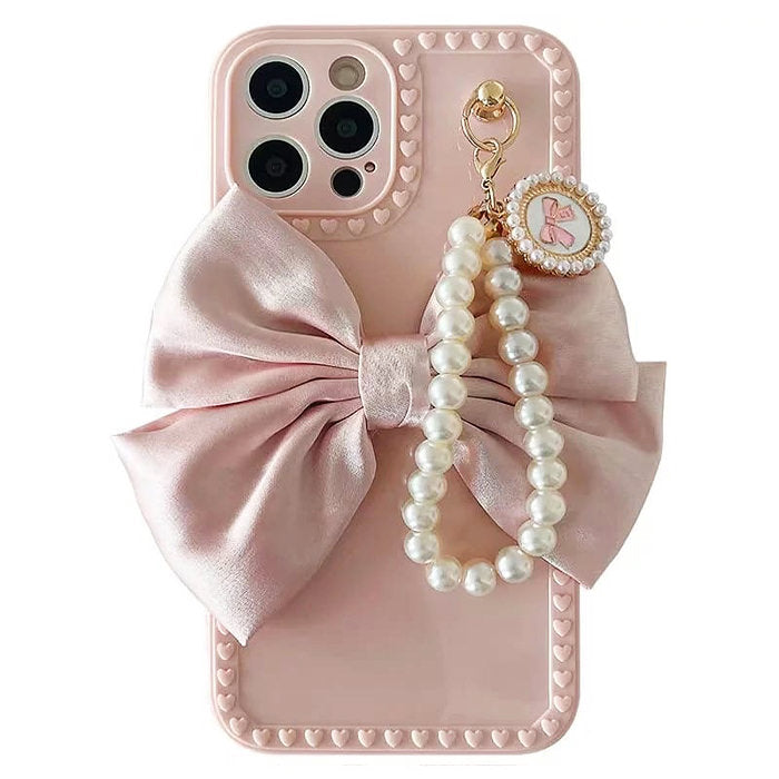 bow pearl iphone case boogzel apparel