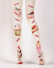 Cake Print Tights - boogzel clothing