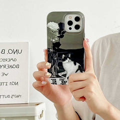 cat rose iphone case boogzel apparel