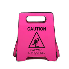 Caution Catwalk in Progress Neon Handbag Neon Handbag | BOOGZEL APPAREL