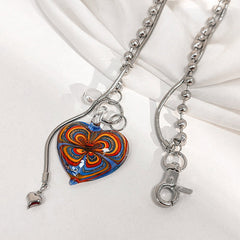 colorful heart necklace boogzel apparel
