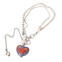 colorful heart necklace boogzel apparel