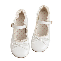 Coquette-Lace-Trim-Mary-Jane-Flats-white-Boogzel-Clothing