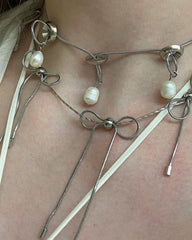 Coquette Bows Choker Necklace - Boogzel Clothing