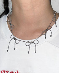 Coquette Bows Choker Necklace - Boogzel Clothing