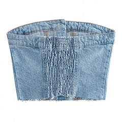 denim corset top boogzel apparel
