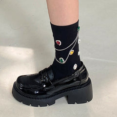 colorful diamond socks boogzel apparel