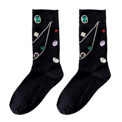 colorful diamond socks boogzel apparel