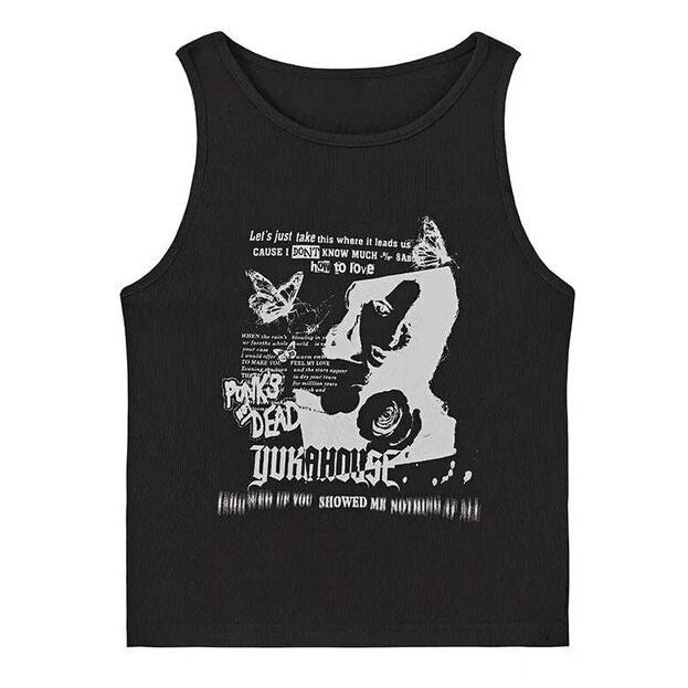 Downtown Aesthetic Ribbed Top boogzel apparel