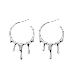 drop aesthetic hoop earrings boogzel apparel