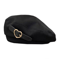 black heart buckle beret boogzel apparel