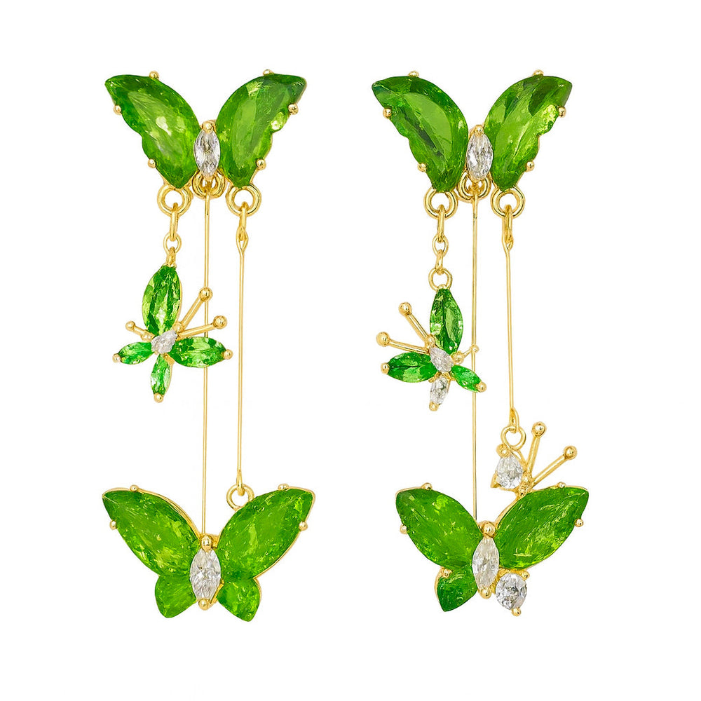 Fairy-Butterfly-Green-Earrings