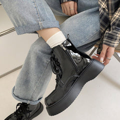 aesthetic platform boots boogzel clothing