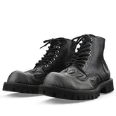 Feel The Burn Combat Boots - flame boots - fire boots boogel clothing