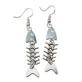 Fish Bone Drop Earrings boogzel clothing