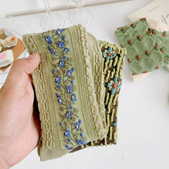 floral embroidery socks boogzel apparel