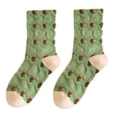 floral embroidery socks boogzel apparel