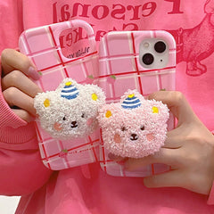 fluffy bear iphone case boogzel apparel