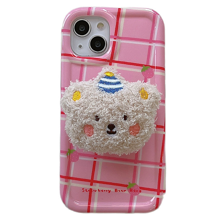 fluffy bear iphone case boogzel apparel
