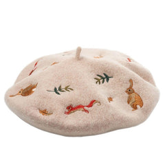 embroidered beret boogzel apparel