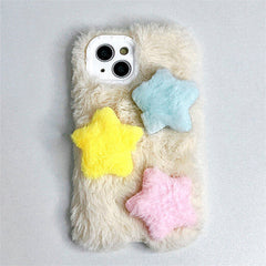 stars fuzzy phone case boogzel apparel