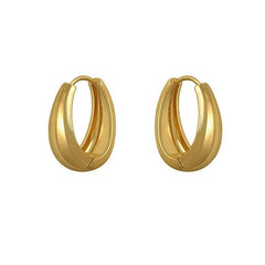 golden hoop earrings boogzel apparel