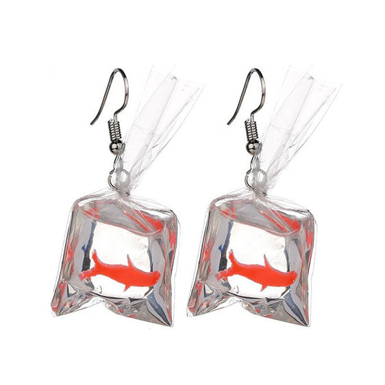 Goldfish Aesthetic Earrings boogzel apparel