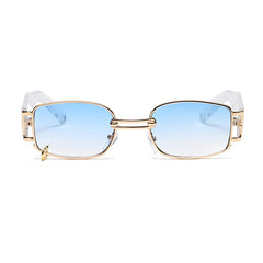 rectangle metal sunglasses boogzel apparel