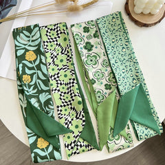 Green Satin Scarf boogzel clothing