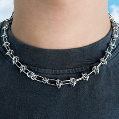grunge aesthetic wire choker boogzel apparel