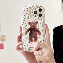 grunge bear iphone case boogzel apparel