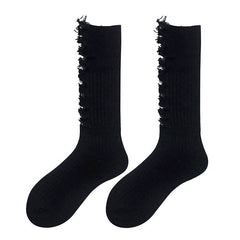 black grunge knee socks boogzel apparel