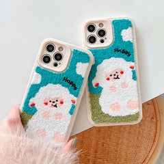 sheep plush iphone case boogzel apparel