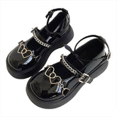 heart chain chunky sandals boogzel apparel