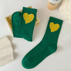 heart embroidery socks boogzel apparel