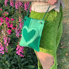 patchwork shoulder bag boogzel apparel