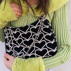 heart pattern bag boogzel apparel