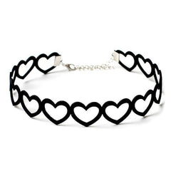 heart necklace choker