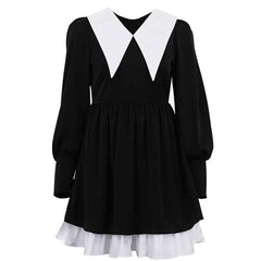 collar mini black dress boogzel apparel